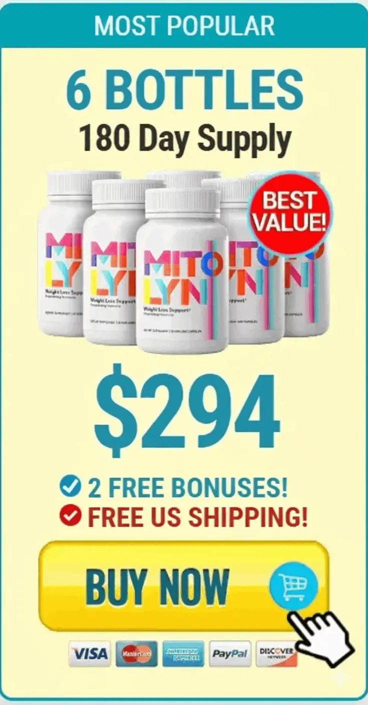 MITOLYN - 6 bottles - $49 per bottle